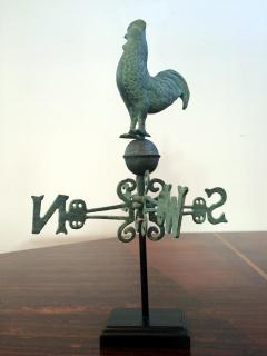 Rooster Weathervane on Display Stand - 103947