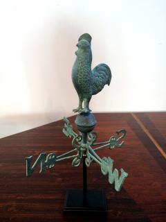 Rooster Weathervane on Display Stand - 103949