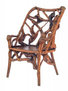 Root Wood Arm Chair - 1882791