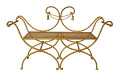 Rope and Tassel Gilt Loveseat - 1378839
