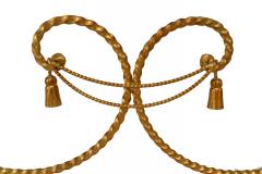 Rope and Tassel Gilt Loveseat - 1378840
