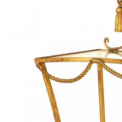 Rope and Tassel Gilt and Glass Console Table - 4657963
