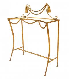 Rope and Tassel Gilt and Glass Console Table - 4708827
