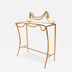 Rope and Tassel Gilt and Glass Console Table - 4708912