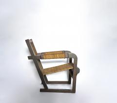 Roped Seagrass Armchair Attributed to Francis Jourdain - 4330981