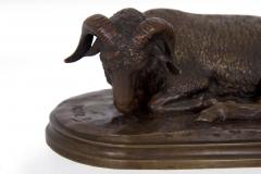 Rosa Bonheur B lier Couch Bronze Sculpture of a Ram by Rosa Bonheur French 1822 1899  - 882237