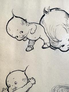 Rose Cecil O Neill Kewpies Playing Leapfrog Womans Home Companion Illustration - 4488240