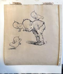 Rose Cecil O Neill Kewpies Playing Leapfrog Womans Home Companion Illustration - 4488241