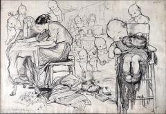 Rose Cecil O Neill Kewpies to The Rescue to Help the Downtrodden in Slums Feminist Art - 4527886