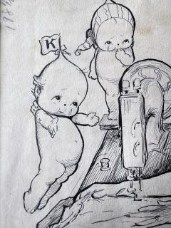 Rose Cecil O Neill Kewpies to The Rescue to Help the Downtrodden in Slums Feminist Art - 4527889