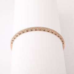 Rose Gold and Pave Diamond Encrusted Bracelet - 4233830