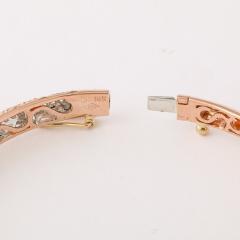 Rose Gold and Pave Diamond Encrusted Bracelet - 4233831