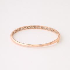 Rose Gold and Pave Diamond Encrusted Bracelet - 4233834