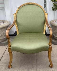 Rose Tarlow 1980s Early Rose Tarlow Melrose House Regency Giltwood Arm Chair - 2431701