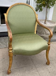 Rose Tarlow 1980s Early Rose Tarlow Melrose House Regency Giltwood Arm Chair - 2431702