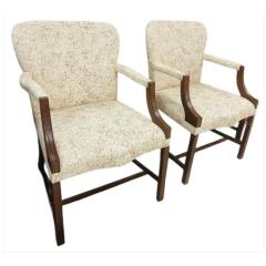 Rose Tarlow Pair of Rose Tarlow From Melrose House Chippendale Arm Chairs - 4286212