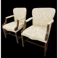 Rose Tarlow Pair of Rose Tarlow From Melrose House Chippendale Arm Chairs - 4286213