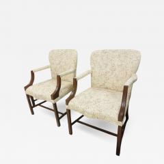 Rose Tarlow Pair of Rose Tarlow From Melrose House Chippendale Arm Chairs - 4288350
