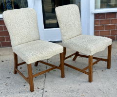 Rose Tarlow Pair of Rose Tarlow Melrose House Chippendale Mahogany Side Chairs - 3897181