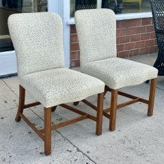 Rose Tarlow Pair of Rose Tarlow Melrose House Chippendale Mahogany Side Chairs - 3897188