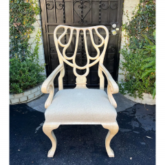 Rose Tarlow Rose Tarlow Faux Ivory Regency Arm Chair - 2874970