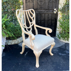 Rose Tarlow Rose Tarlow Faux Ivory Regency Arm Chair - 2874974