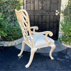 Rose Tarlow Rose Tarlow Faux Ivory Regency Arm Chair - 2874975