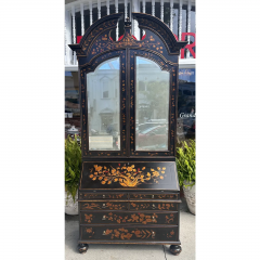 Rose Tarlow Rose Tarlow Melrose House Queen Anne Black Red Chinoiserie Secretary Desk - 3511232