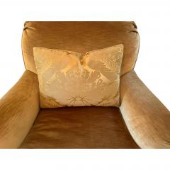 Rose Tarlow Rose Tarlow Melrose House Roll Arm Silk Velvet Swivel Club Chair - 4594026