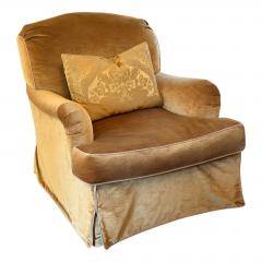 Rose Tarlow Rose Tarlow Melrose House Roll Arm Silk Velvet Swivel Club Chair - 4594027