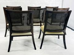 Rose Tarlow Set of 8 Rose Tarlow Solid Wood Cane Back Armchairs Made in Los Angeles USA - 4366201