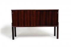 Rosewood Bar Cabinet with Geometric Rosewood Pattern - 2871584