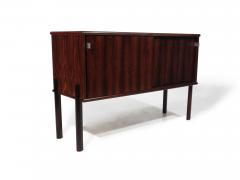 Rosewood Bar Cabinet with Geometric Rosewood Pattern - 2871587