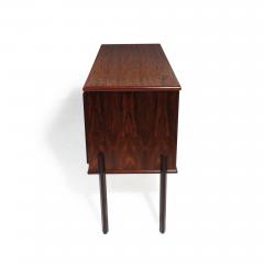 Rosewood Bar Cabinet with Geometric Rosewood Pattern - 2871589