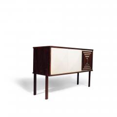 Rosewood Bar Cabinet with Geometric Rosewood Pattern - 2871592