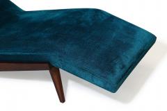 Rosewood Framed Brazilian Modern Angled Chaise Lounge - 3118638