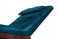 Rosewood Framed Brazilian Modern Angled Chaise Lounge - 3118643