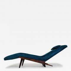 Rosewood Framed Brazilian Modern Angled Chaise Lounge - 3123121