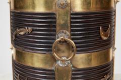 Rosewood Kindling Bucket with Brass Banding - 4324185