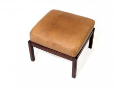Rosewood Ottoman Bench in Leather - 2674931