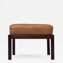 Rosewood Ottoman Bench in Leather - 2678333