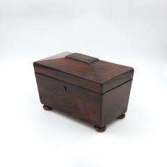 Rosewood Sarcophagus Tea Caddy English Circa 1860 - 3992595