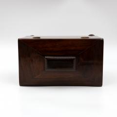 Rosewood Sarcophagus Tea Caddy English Circa 1860 - 3992601