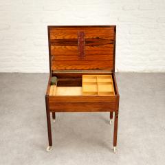 Rosewood Sewing Trolley Sweden 1960s - 2926111