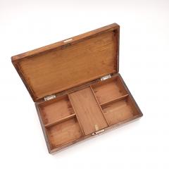 Rosewood Shell Inlaid Game Box Victorian England As Is - 3086042
