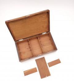 Rosewood Shell Inlaid Game Box Victorian England As Is - 3086043