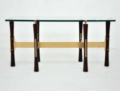 Rosewood and Brass Coffee Table - 427718