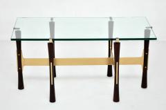 Rosewood and Brass Coffee Table - 427720