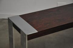 Rosewood and Stainless Steel Console - 526733