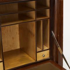 Rosewood and parchment art deco cabinet - 1263937